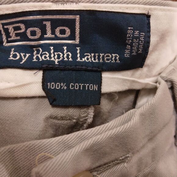 Polo Ralph Lauren pants mens 36x32 gray chino flat front cotton straight leg - Picture 7 of 9